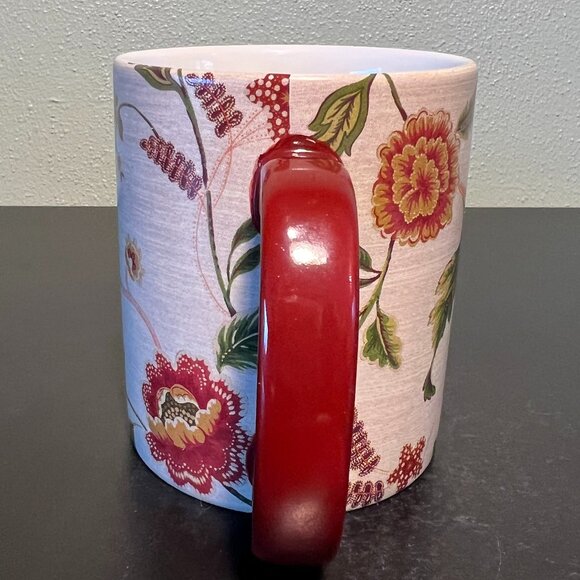 Vtg Lang PARADISE VINE Mug ~ Colonial Williamsburg Foundation ~ Textile Artwork - Picture 3 of 15